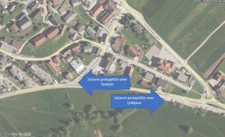 Začasni postajališči - Dobrova